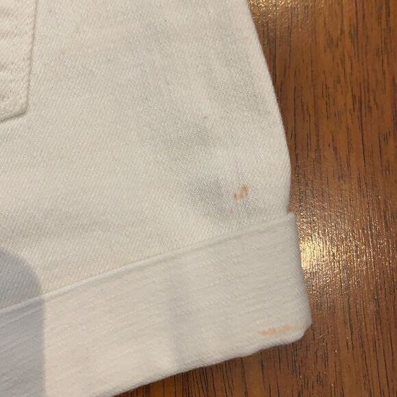 J. Crew White Denim Cuffed Shorts Size 24 - Picture 4 of 6